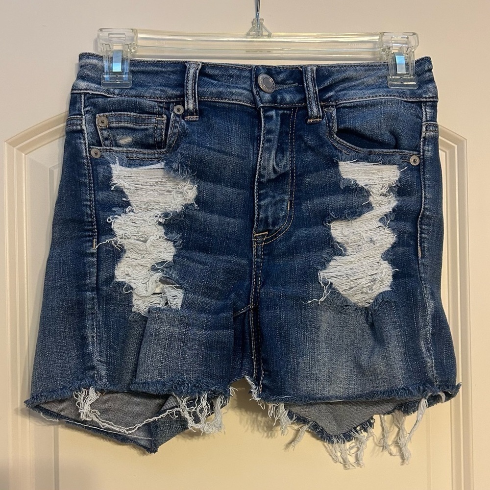 Distressed Jean shorts US size 0